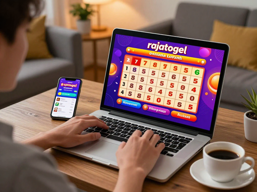 Pengguna rajatogel mengecek hasil undian togel online sambil menikmati suasana nyaman di ruang tamu.