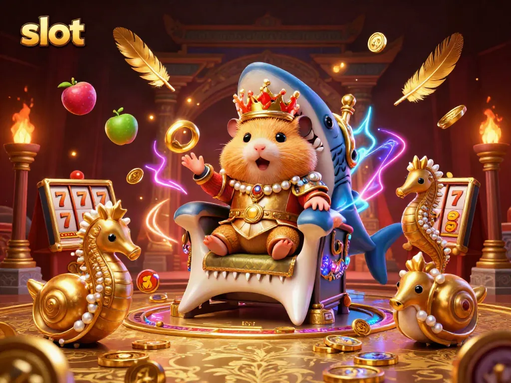 Menyaksikan slot petualangan hamster raja mengejutkan dalam ilustrasi kasino yang menakjubkan.