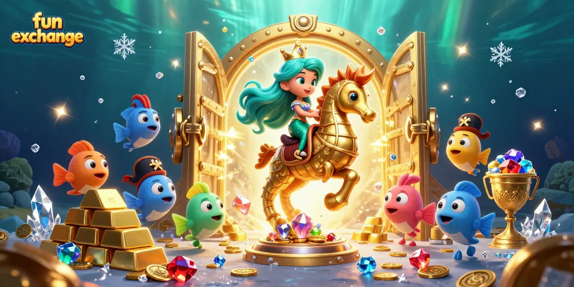 Join the fun exchange and dive into exciting gambling adventures with vibrant characters and treasures.
