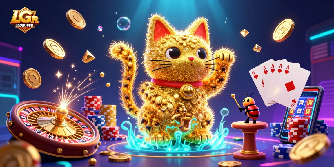 Experience thrilling gameplay with LGOSUPER's vibrant casino features and lucky symbols.