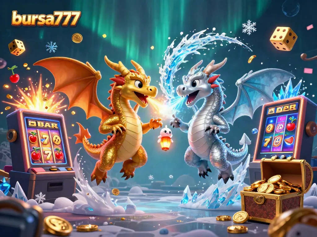 Bursa777 menawarkan sensasi bermain slot dengan jackpot, lucky 7, dan dragon berwarna emas dan perak secara dinamis di kasino online.
