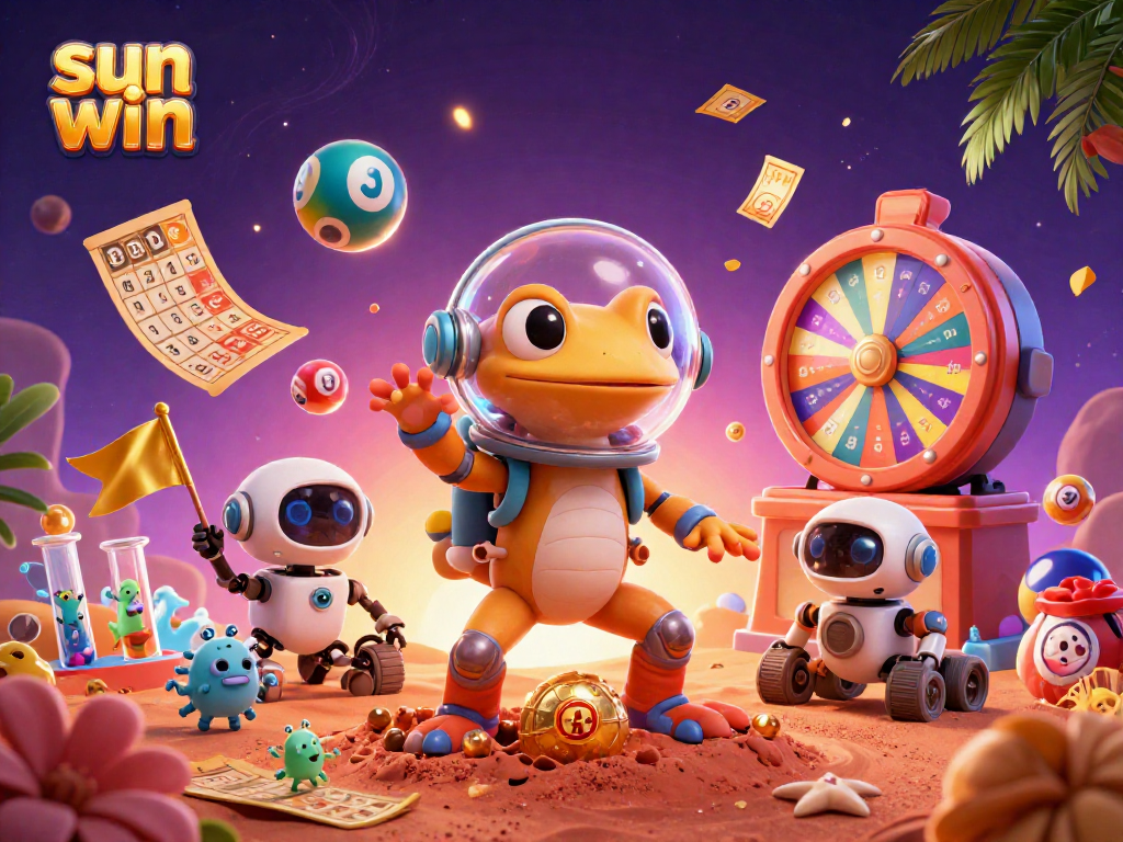 Engage in thrilling gameplay at Sun Win’s vibrant casino with dynamic elements like lotteries and prize wheels.