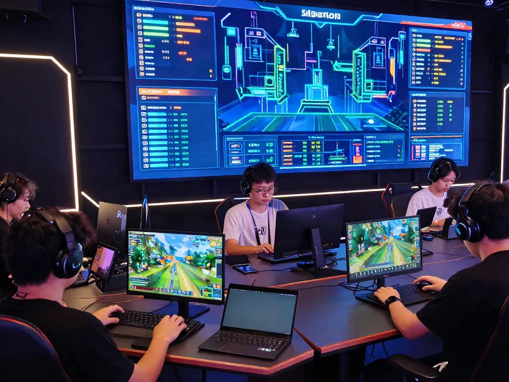Engaging gaming scene with players using Singatoto link, showcasing a vibrant online gaming environment.