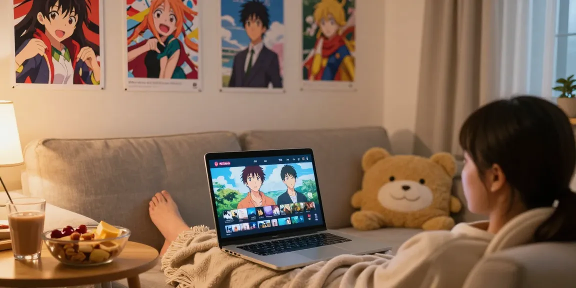 Menonton anime di AnimePlay dengan kualitas video premium dan suasana nyaman di rumah.
