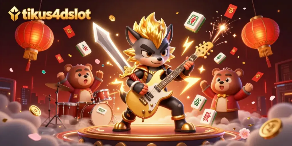 Gambarlah pengalaman bermain di tikus4dslot seru dengan mahjong dan pertunjukan musik.