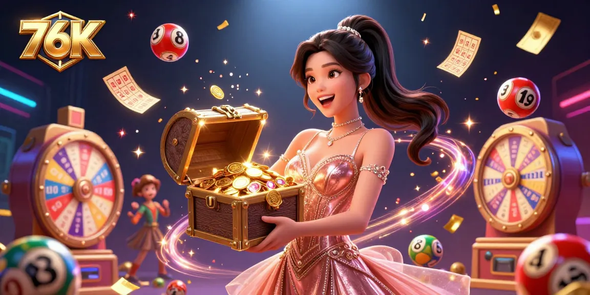 Win big with 76K's vibrant casino experience, featuring exciting games and golden treasures.