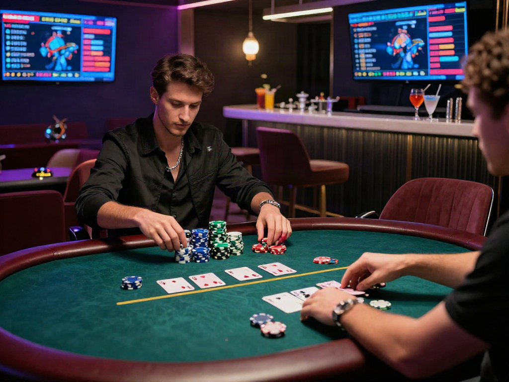 Pengalaman mewah di luxury12 dengan permainan poker dan suasana malam yang elegan.