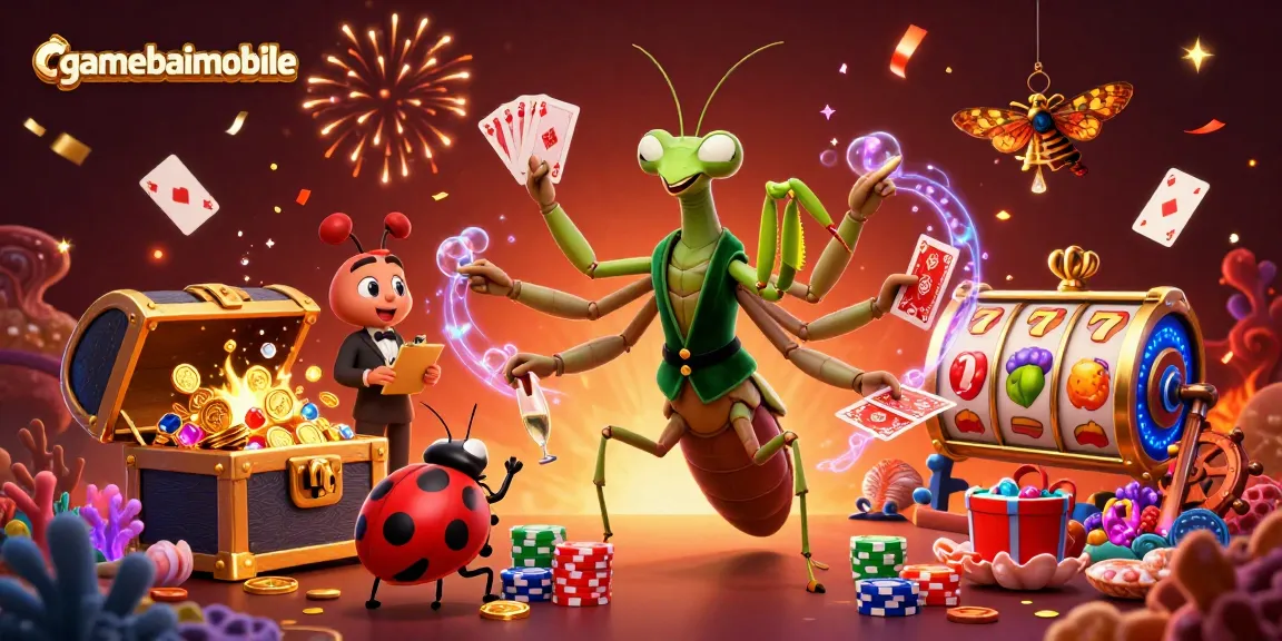 Experience gamebaimobile's exciting casino action with colorful characters and vibrant gaming elements.