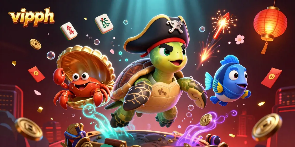 Engage in thrilling vipph casino adventures with a vibrant underwater scene and dynamic gambling elements.