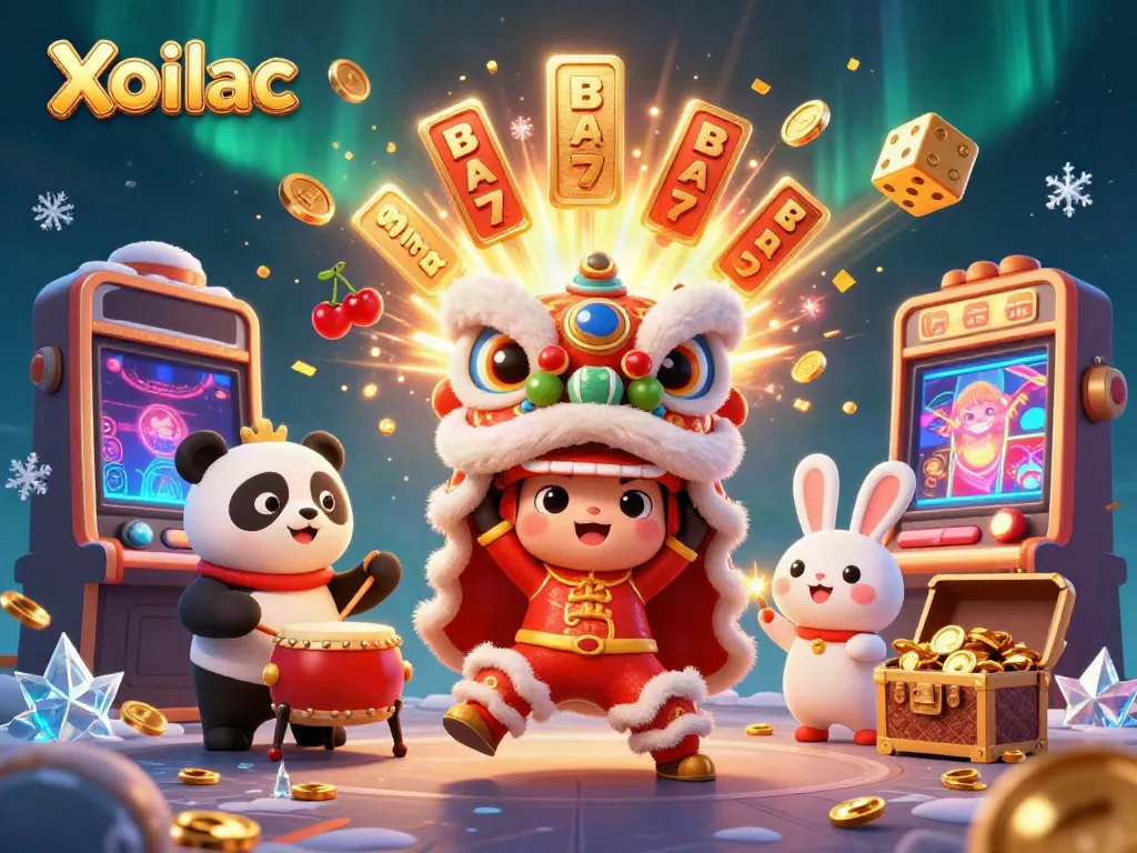 Xoilac showcases an exciting casino scene with vibrant characters and engaging game elements.