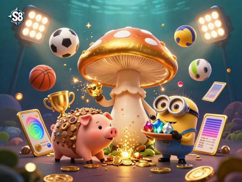 S8 elevates the gaming experience with captivating magic and vibrant sports elements.