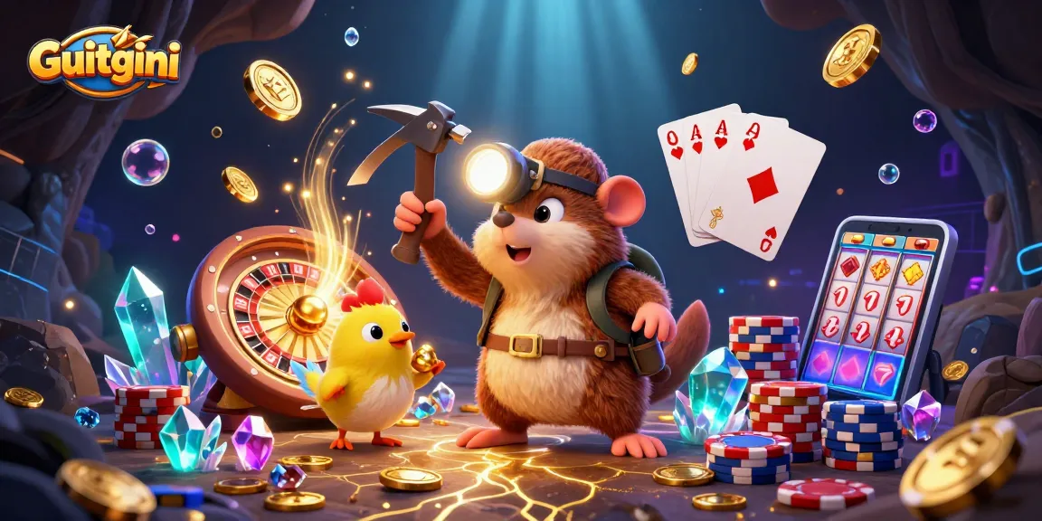 Spin the reels with Guitgini and discover treasures in an exhilarating casino adventure!