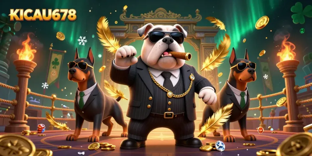 KICAU678 players engage with vibrant 3D casino scene filled with dynamic characters and exciting game elements.