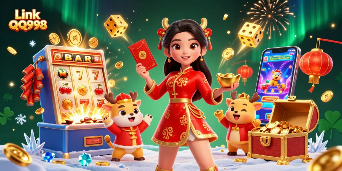 Experience high-stakes gaming at Link QQ998 with vibrant visuals and engaging slot actions.