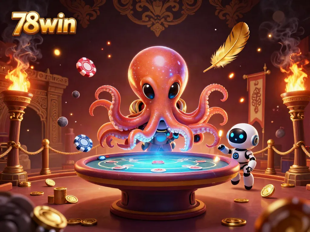 Experience thrilling games at 78win with innovative holographic poker tables and dynamic alien characters.