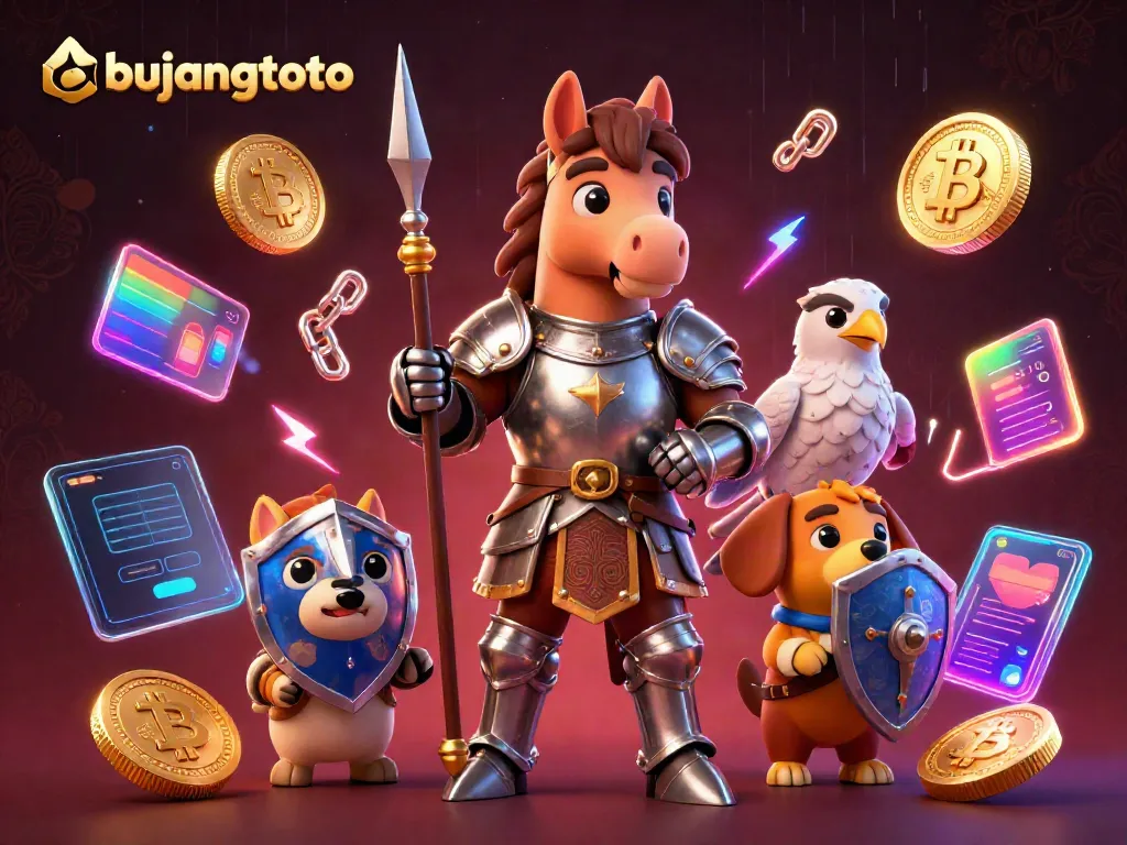 Experience thrilling gameplay with bujangtoto, featuring medieval knights, crypto coins, and casino excitement.
