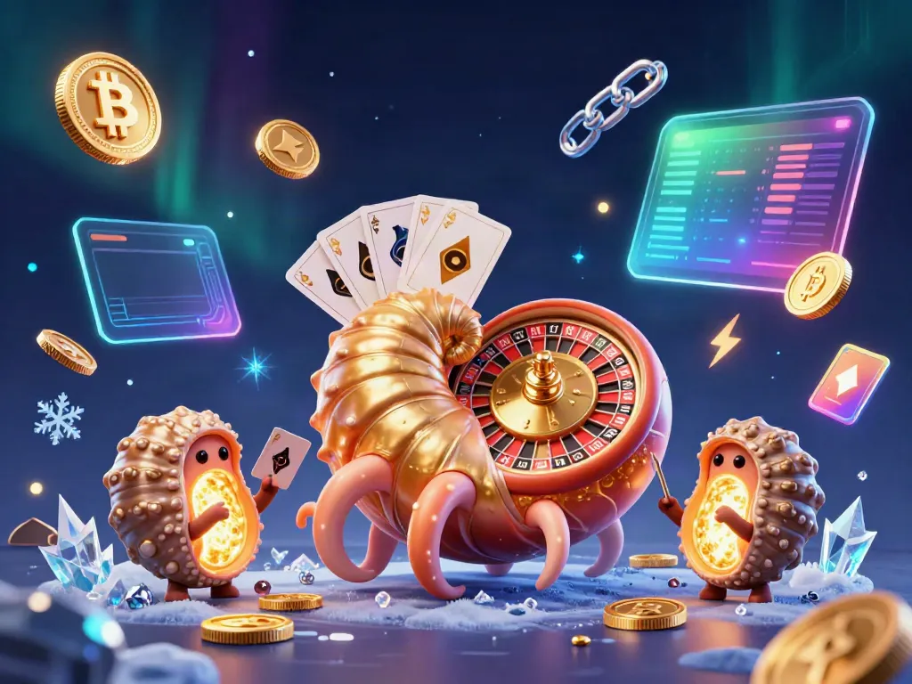 Experience captivating slot gameplay with a vibrant illustration featuring ancient nautilus, coins, and glowing cards.