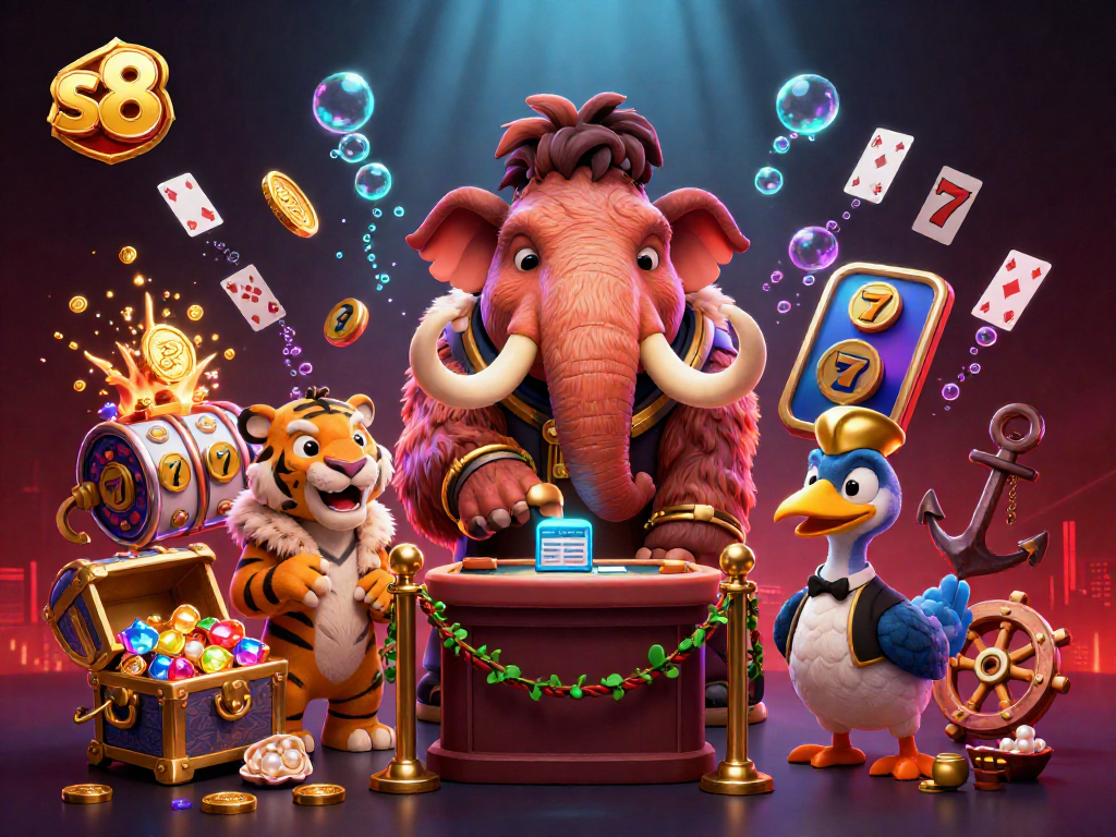 Engage with thrilling s8 casino adventures featuring dynamic characters in a vibrant gaming scene.