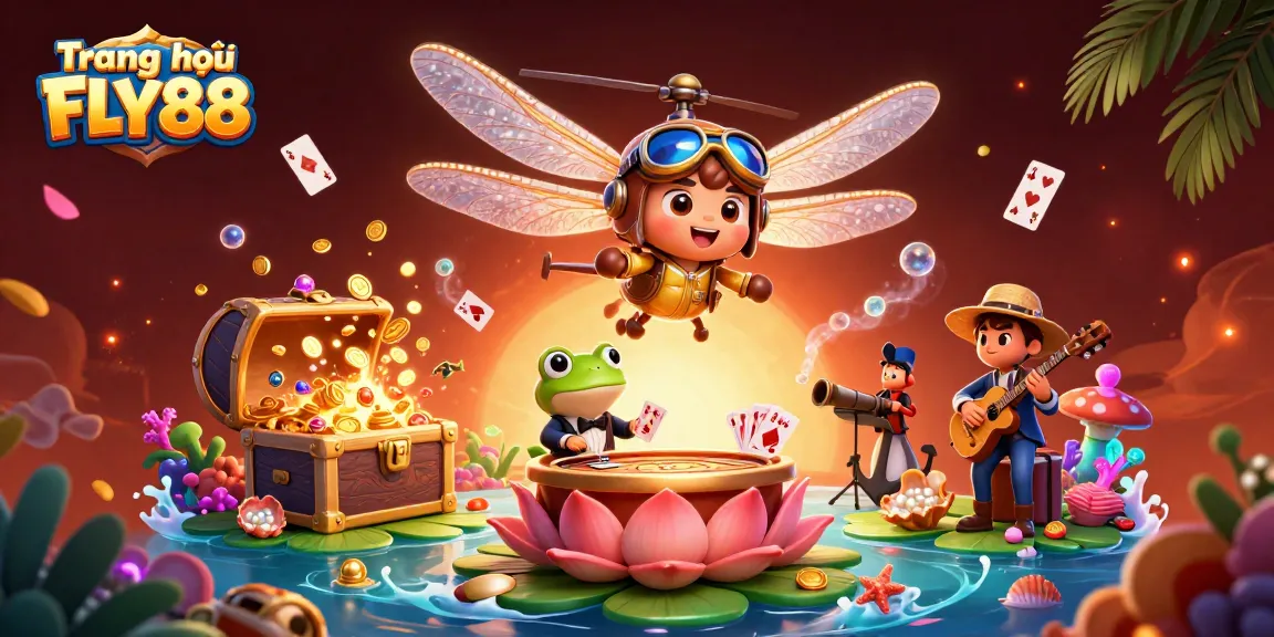 Engage in exciting gameplay at Trang chủ FLY88 with vibrant characters and thrilling casino elements.