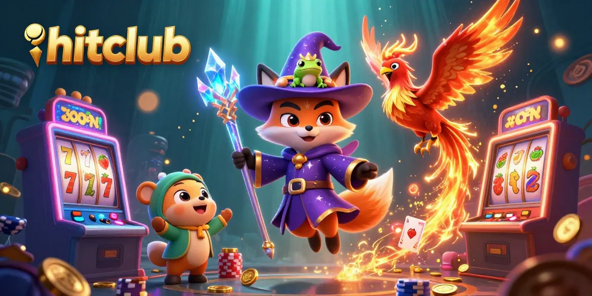 Experience hitclub's thrilling casino adventures with a dazzling wizard, phoenix, and dynamic game elements.