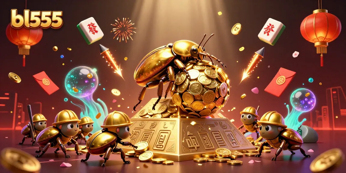 Experience the excitement of bl555 with golden coins and casino elements in a vibrant gameplay scene.