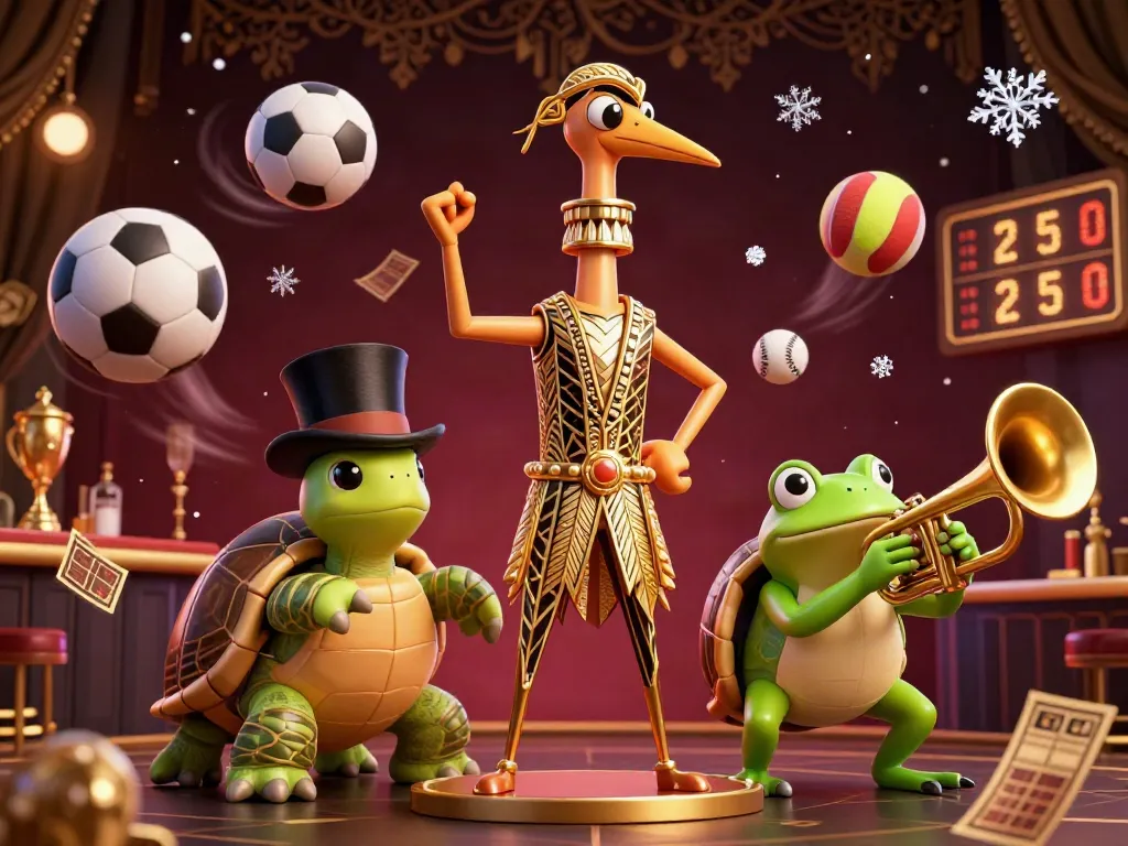 Win big with 32win's vibrant casino scene featuring unique characters and elements.
