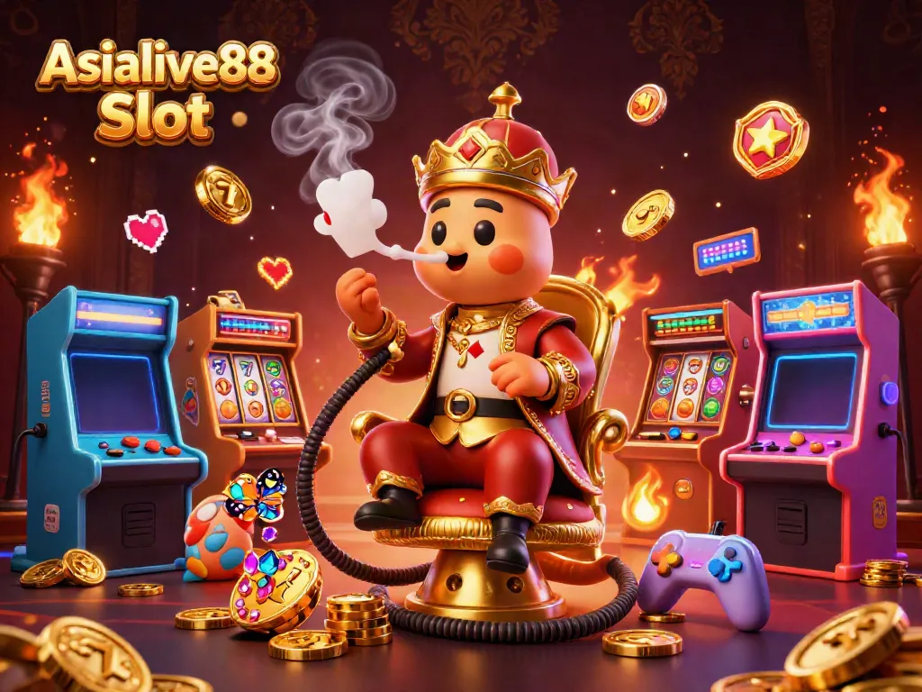 Experience captivating Asialive88 Slot action with vibrant symbols, colorful characters, and rich elements.