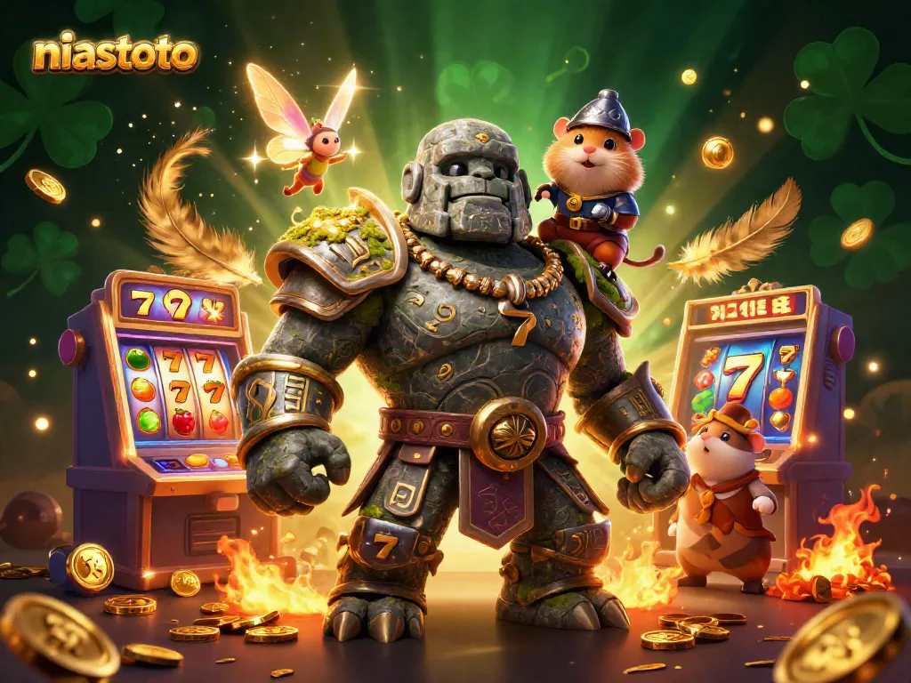 Engage with niastoto's vibrant slot gaming experience through a magical scene of adventure and luck.