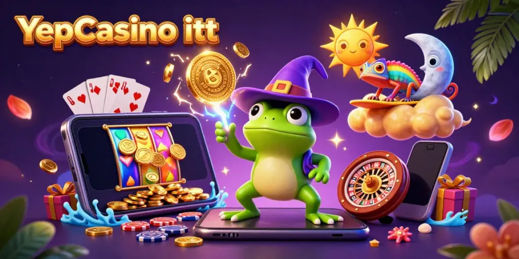 Játssz a YepCasino itt világával, ahol varázslatos karakterek és kaszinóelemek találkoznak.