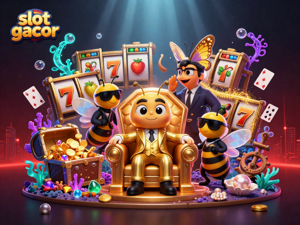 Mainkan slot gacor dengan karakter menarik di ilustrasi kasino digital kaya detail