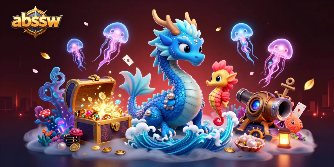 Engage in thrilling gameplay with abssw, featuring a dragon, knight, and stunning casino elements.