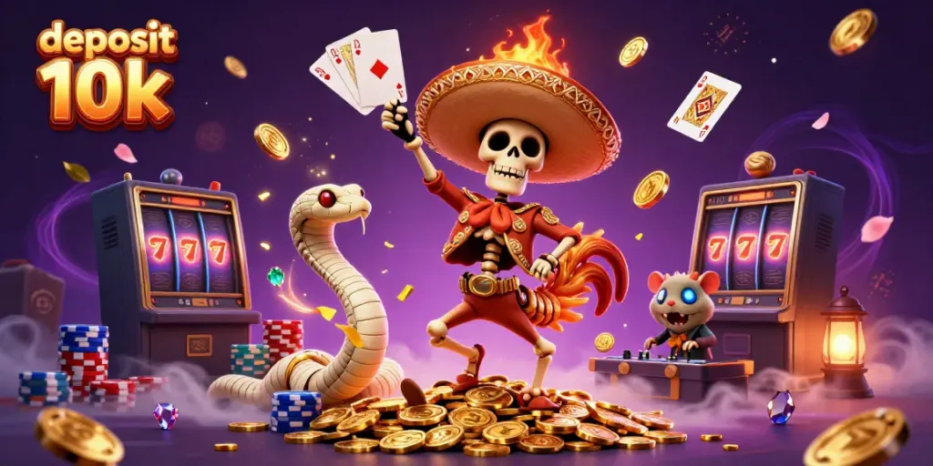 Menangkan deposit 10k di permainan slot dengan karakter unik yang menyemarakkan suasana kasino online.
