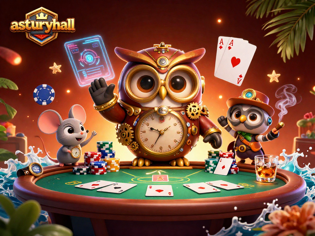 Experience the vibrant excitement of gaming at astburyhall with our dynamic 3D casino illustration.