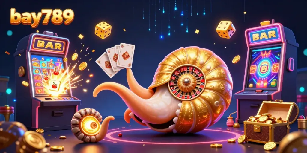 Experience winning at bay789 with a giant nautilus roulette wheel and explosive jackpot action.