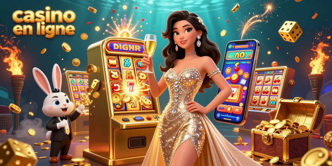 Découvrez le gameplay du casino en ligne avec des visuels époustouflants, des éléments de jeu colorés et des personnages captivants.