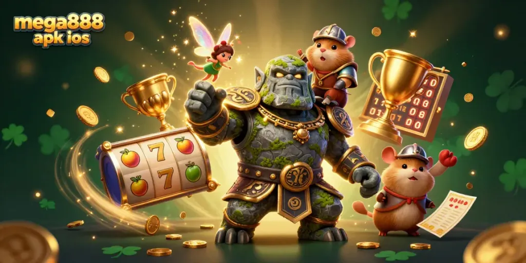 Experience the thrill of mega888 apk ios with captivating casino characters and dynamic slot elements.
