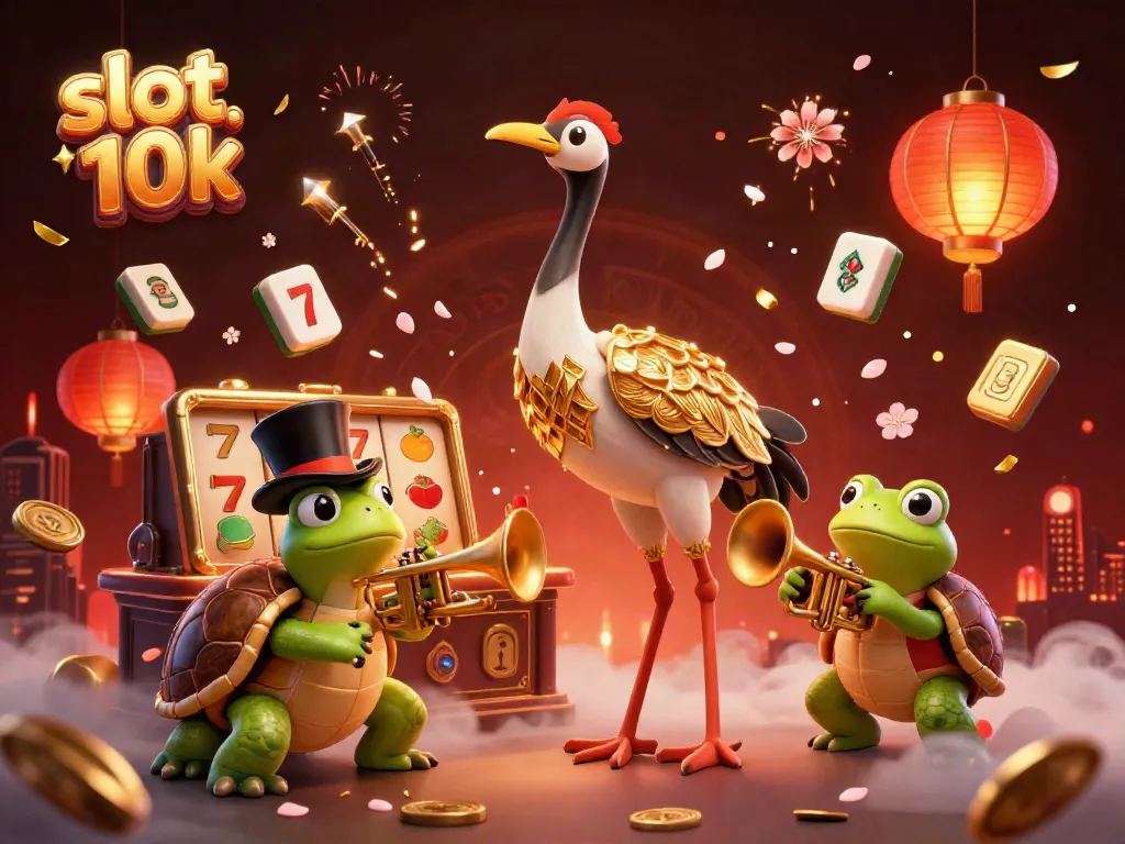 Engage with slot 10k as 3D characters explore a vibrant speakeasy filled with dynamic slot game elements.