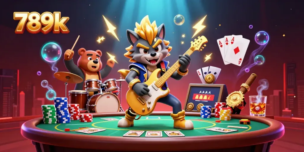 Experience the vibrant energy of 789k casino gaming with dynamic characters and excitement.