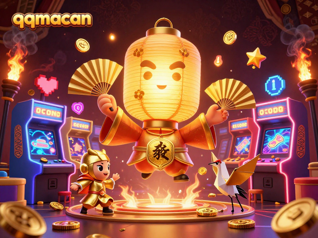 Experience thrilling gameplay at qqmacan with vibrant characters and dynamic casino scenes.