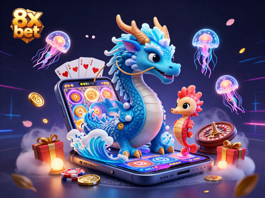 Experience the thrilling wins of 8x bet with vibrant casino characters and gameplay elements.