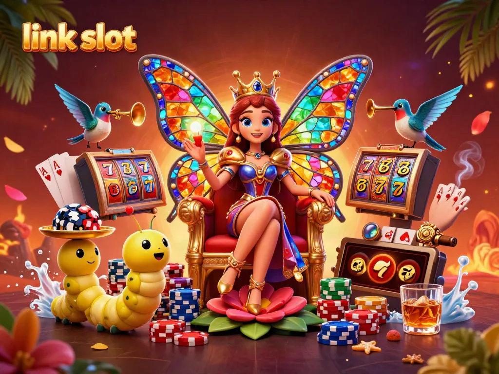 Slot gacor dengan simbol dan role unik disajikan oleh ratu kupu-kupu dalam desain permainan