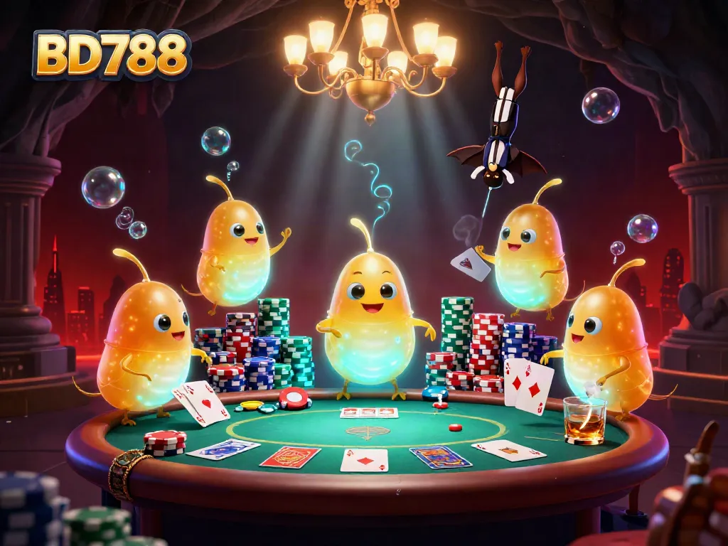 Engage in thrilling poker gameplay with BD788's dynamic casino atmosphere.