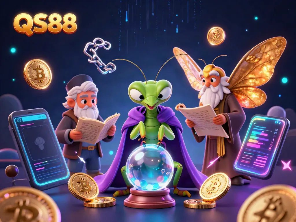 Engage with QS88's thrilling online casino adventure featuring characters and crypto elements.