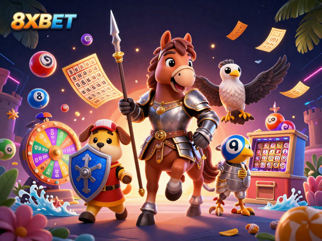 Engage with 8XBET for thrilling lottery experiences surrounded by vibrant gaming excitement.