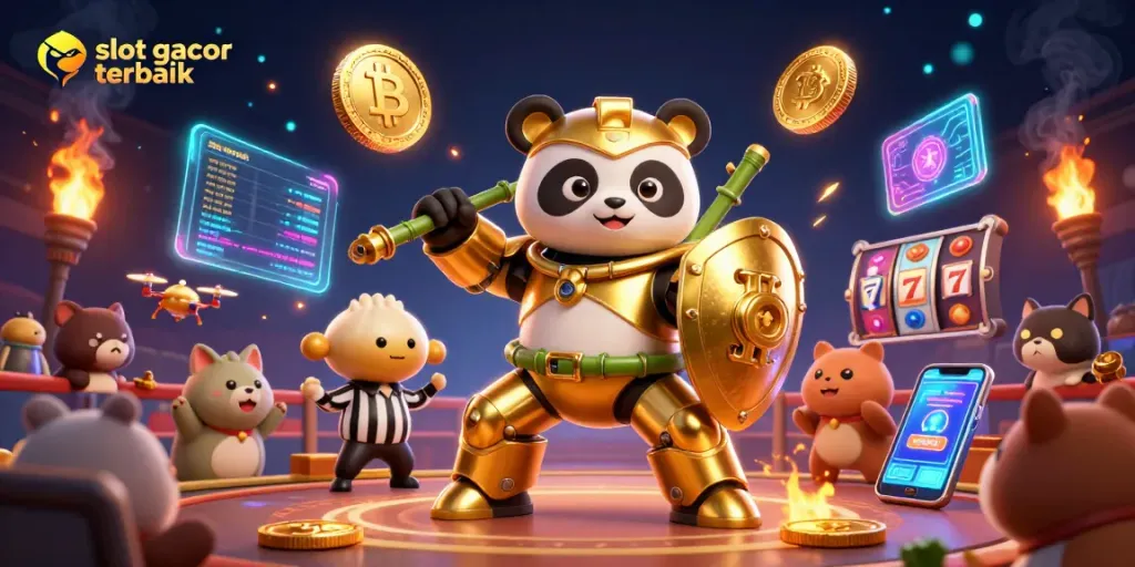 Menangkan permainan dengan slot gacor terbaik dalam ilustrasi 3D penuh aksi yang menggembirakan.