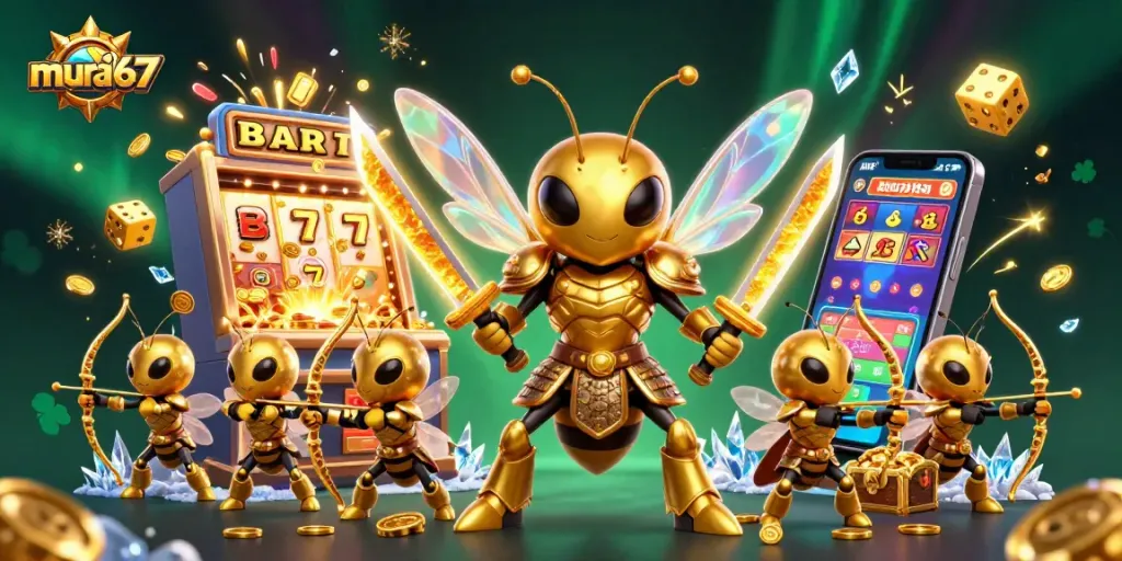 Experience thrilling moments with murai67 as a golden hornet in samurai armor leads a casino adventure.