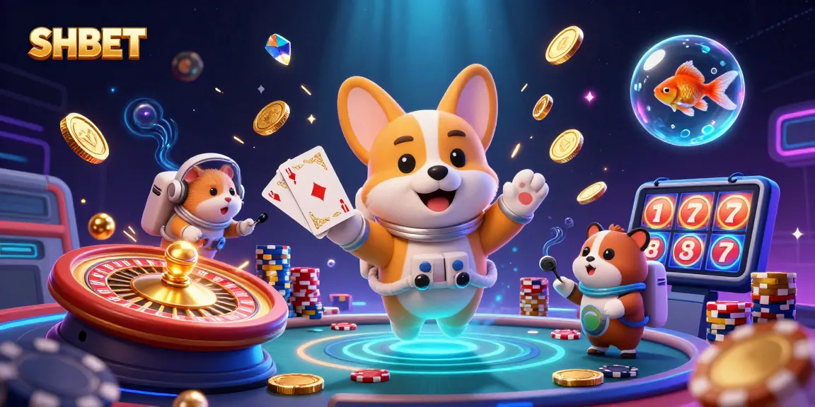 Experience exciting gameplay at SHBET with animated gaming elements in a vibrant casino atmosphere.