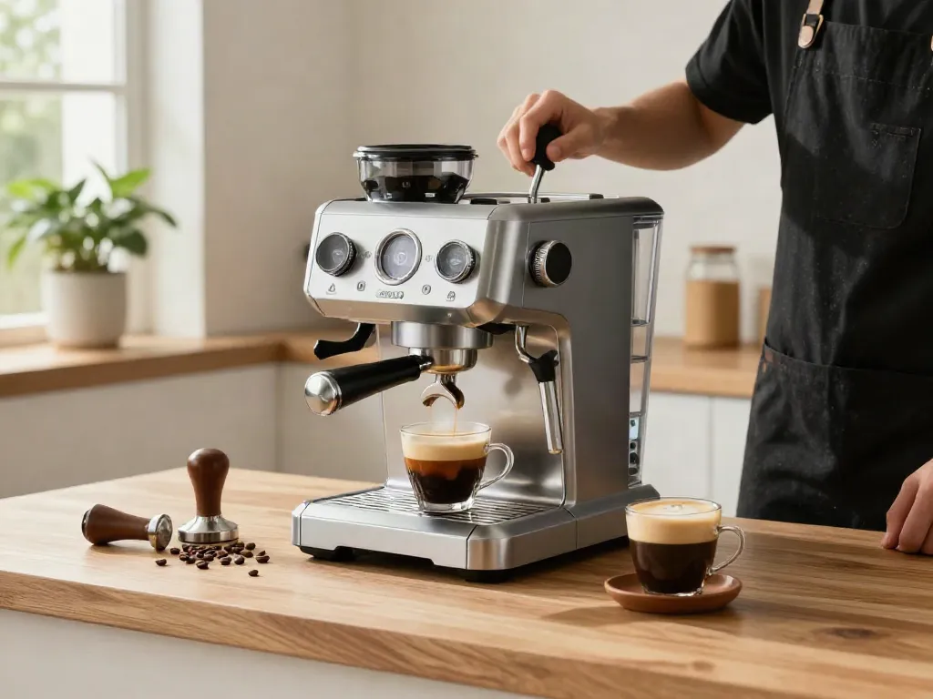 Expertly brewed espresso using ROKOK88 Espresso Machine with rich crema.