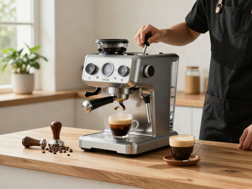 Expertly brewed espresso using ROKOK88 Espresso Machine with rich crema.