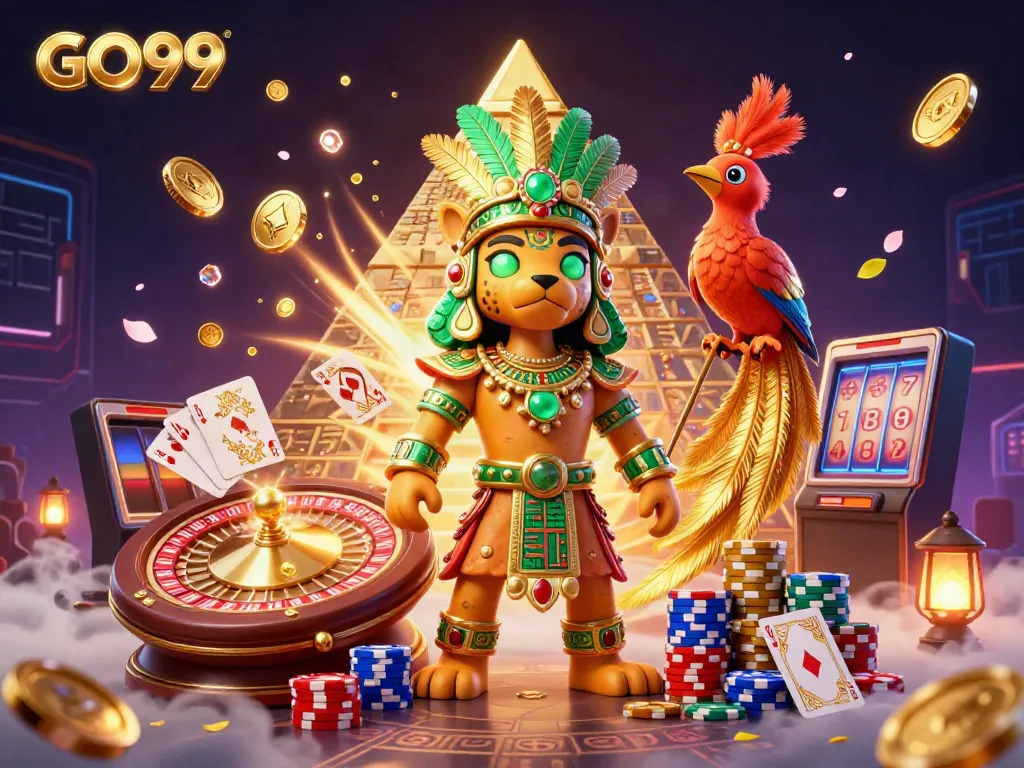 Engage in thrilling gameplay at GO99, featuring vibrant casino action and immersive 3D scenes.